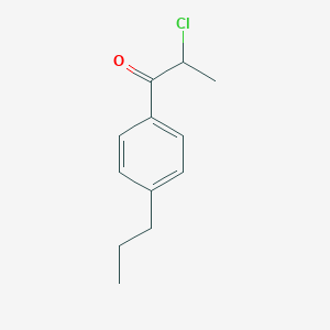 B139592 2-Chloro-1-(4-propyl-phenyl)-propan-1-one CAS No. 132560-67-9