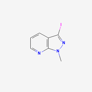 molecular formula C7H6IN3 B1395921 3-Iodo-1-methyl-1H-pyrazolo[3,4-B]pyridine CAS No. 685522-76-3