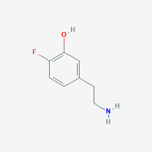 molecular formula C8H10FNO B13959303 5-(2-Aminoethyl)-2-fluorophenol 