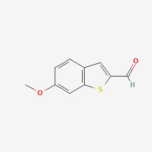 molecular formula C10H8O2S B1395934 6-Methoxybenzo[b]thiophene-2-carbaldehyde CAS No. 1001203-26-4