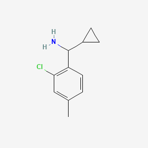 (2-Chloro-4-methylphenyl)(cyclopropyl)methanamine