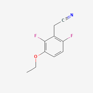 molecular formula C10H9F2NO B1395940 2-(3-Ethoxy-2,6-difluorophenyl)acetonitrile CAS No. 1092461-33-0