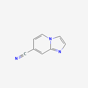 molecular formula C8H5N3 B1395944 Imidazo[1,2-a]pyridine-7-carbonitrile CAS No. 952566-04-0