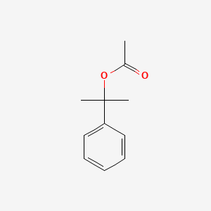 molecular formula C11H14O2 B13959465 Benzenemethanol, alpha,alpha-dimethyl-, acetate CAS No. 3425-72-7