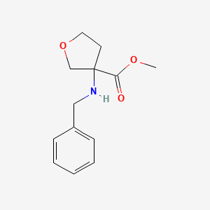 Methyl 3-(benzylamino)oxolane-3-carboxylate