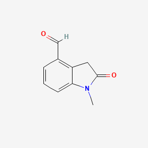 molecular formula C10H9NO2 B1395957 1-Methyl-2-oxoindoline-4-carbaldehyde CAS No. 1053655-92-7
