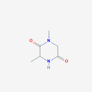 molecular formula C6H10N2O2 B13959607 (S)-1,3-Dimethylpiperazine-2,5-dione 