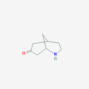 molecular formula C8H13NO B13959623 2-Azabicyclo[3.3.1]nonan-7-one CAS No. 58937-88-5