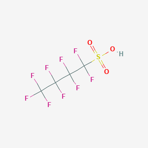 molecular formula C4HF9O3S<br>C4F9SO3H B139597 Perfluorobutanesulfonic acid CAS No. 375-73-5