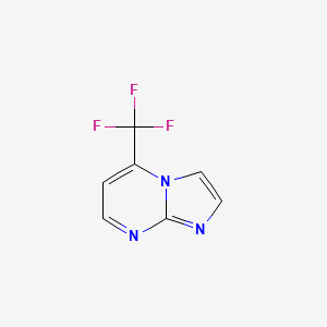 molecular formula C7H4F3N3 B1395970 5-(Trifluoromethyl)imidazo[1,2-a]pyrimidine CAS No. 1020033-87-7