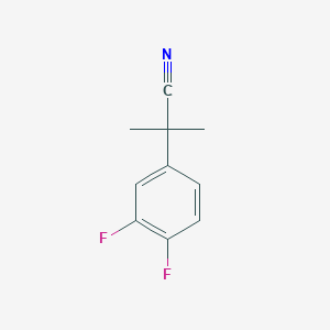 molecular formula C10H9F2N B1395975 2-(3,4-Difluorophenyl)-2-methylpropanenitrile CAS No. 1035262-16-8