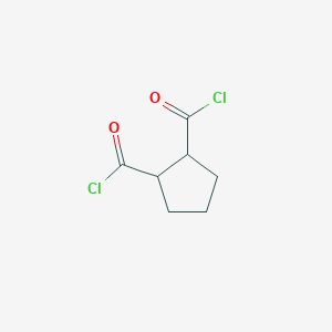 molecular formula C7H8Cl2O2 B13959756 Cyclopentane-1,2-dicarbonyl dichloride CAS No. 501666-10-0