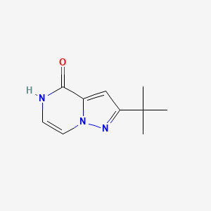 molecular formula C10H13N3O B1395976 2-tert-Butyl-4H,5H-pyrazolo[1,5-a]pyrazin-4-one CAS No. 1314933-28-2