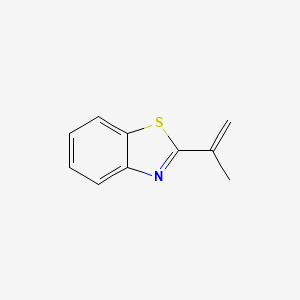 molecular formula C10H9NS B13959807 2-(Prop-1-en-2-yl)benzo[d]thiazole 
