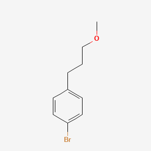molecular formula C10H13BrO B1395994 1-Bromo-4-(3-methoxypropyl)-benzene CAS No. 166960-00-5