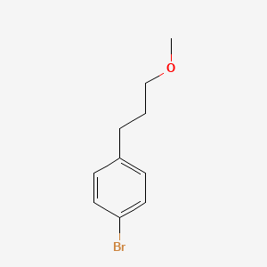 molecular formula C10H13BrO B1395994 1-Bromo-4-(3-methoxy-propyl)-benzene CAS No. 166960-00-5