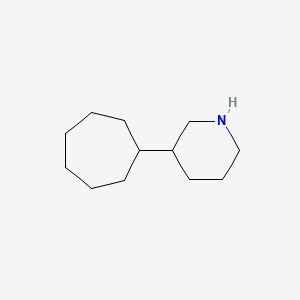 molecular formula C12H23N B1395997 3-Cycloheptylpiperidine CAS No. 1566325-54-9