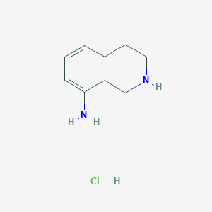 molecular formula C9H13ClN2 B1395998 1,2,3,4-Tetrahydroisoquinolin-8-amine hydrochloride CAS No. 1447606-38-3