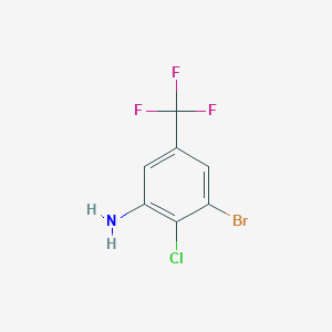 3-Bromo-2-chloro-5-(trifluoromethyl)aniline