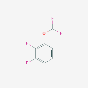 molecular formula C7H4F4O B1396005 1-(Difluoromethoxy)-2,3-difluorobenzene CAS No. 1404194-70-2