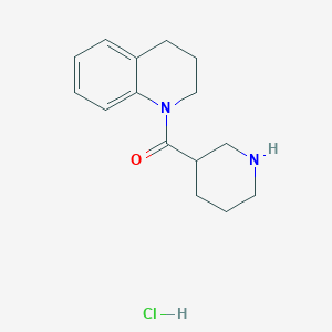 molecular formula C15H21ClN2O B1396011 3,4-Dihydro-1(2H)-quinolinyl(3-piperidinyl)-methanone hydrochloride CAS No. 1220034-96-7