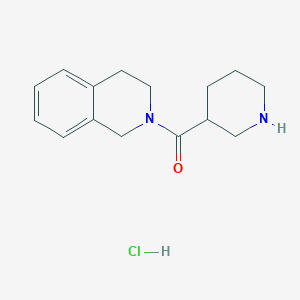 molecular formula C15H21ClN2O B1396020 3,4-二氢-2(1H)-异喹啉基(3-哌啶基)-甲酮盐酸盐 CAS No. 1220034-95-6