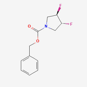 (3R,4R)-benzyl 3,4-difluoropyrrolidine-1-carboxylate