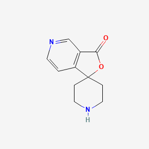 molecular formula C11H12N2O2 B1396024 3H-Spiro[furo[3,4-c]pyridine-1,4'-piperidin]-3-one CAS No. 781609-42-5