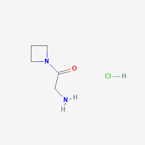 molecular formula C5H11ClN2O B1396025 2-Amino-1-(azetidin-1-yl)ethanone hydrochloride CAS No. 1162262-02-3