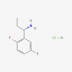 molecular formula C9H12ClF2N B1396026 (S)-1-(2,5-Difluorophenyl)propan-1-amine hydrochloride CAS No. 1217437-41-6