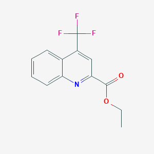 molecular formula C13H10F3NO2 B1396030 Ethyl 4-(trifluoromethyl)quinoline-2-carboxylate CAS No. 1116339-55-9