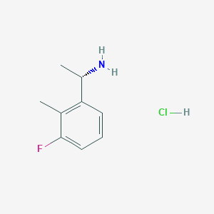molecular formula C9H13ClFN B1396035 (S)-1-(3-Fluoro-2-methylphenyl)ethanamine hydrochloride CAS No. 1213151-50-8
