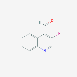molecular formula C10H6FNO B1396037 3-Fluoroquinoline-4-carbaldehyde CAS No. 1261269-78-6