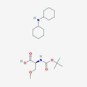 molecular formula C21H40N2O5 B1396038 Dicyclohexylamine (S)-2-((tert-butoxycarbonyl)amino)-3-methoxypropanoate CAS No. 69912-63-6