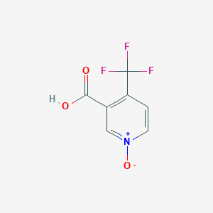 molecular formula C7H4F3NO3 B1396039 1-oxido-4-(trifluoromethyl)pyridin-1-ium-3-carboxylic acid CAS No. 178748-01-1