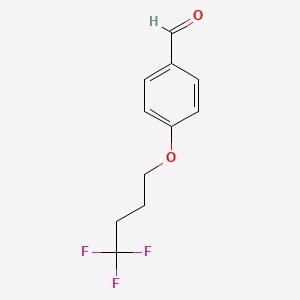 molecular formula C11H11F3O2 B1396040 4-(4,4,4-Trifluorobutoxy)benzaldehyde CAS No. 280776-44-5