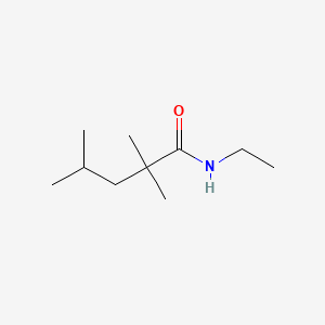 molecular formula C10H21NO B13960435 N-Ethyl-2,2,4-trimethylvaleramide CAS No. 59410-29-6