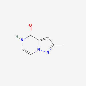 molecular formula C7H7N3O B1396046 2-methylpyrazolo[1,5-a]pyrazin-4(5H)-one CAS No. 1314920-48-3