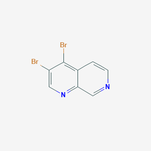 molecular formula C8H4Br2N2 B13960550 3,4-Dibromo-1,7-naphthyridine CAS No. 53454-39-0