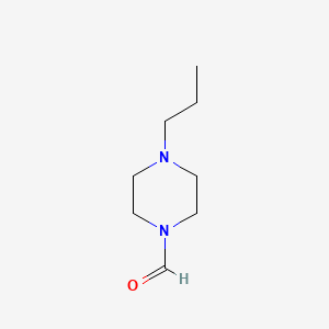 molecular formula C8H16N2O B13960669 4-Propylpiperazine-1-carbaldehyde CAS No. 21863-65-0