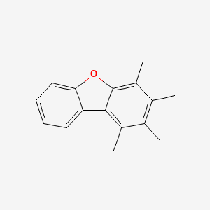 molecular formula C16H16O B13960693 1,2,3,4-Tetramethyldibenzo[b,d]furan CAS No. 138522-90-4