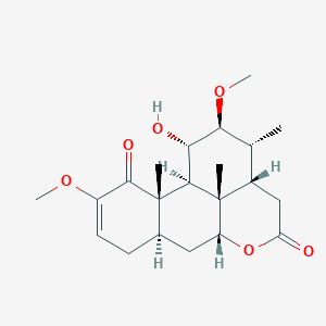 molecular formula C21H30O6 B139607 Javanicin A CAS No. 126167-88-2