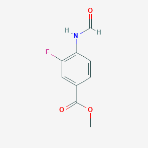 molecular formula C9H8FNO3 B1396070 Methyl 3-fluoro-4-formamidobenzoate CAS No. 1314936-23-6