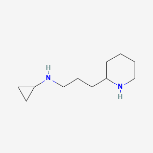 molecular formula C11H22N2 B13960768 N-(3-(piperidin-2-yl)propyl)cyclopropanamine 