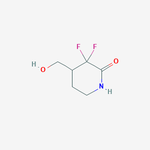 3,3-Difluoro-4-(hydroxymethyl)piperidin-2-one