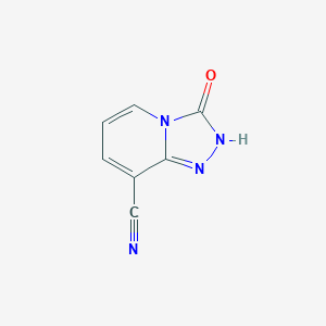 molecular formula C7H4N4O B1396080 3-Oxo-2,3-dihydro-[1,2,4]triazolo-[4,3-a]pyridine-8-carbonitrile CAS No. 1020039-16-0
