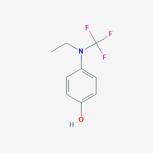 molecular formula C9H10F3NO B13960802 4-(Ethyl(trifluoromethyl)amino)phenol 