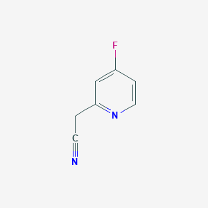 molecular formula C7H5FN2 B1396083 2-(4-Fluoropyridin-2-yl)acetonitrile CAS No. 1000504-35-7