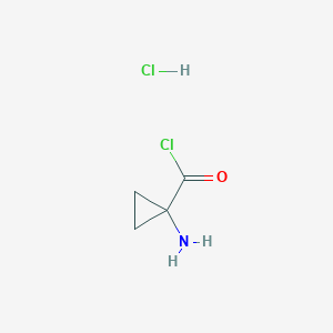 molecular formula C4H7Cl2NO B1396084 1-Aminocyclopropane-1-carbonyl-chloride hydrochloride CAS No. 874154-69-5
