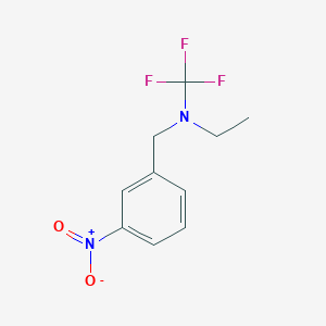 molecular formula C10H11F3N2O2 B13960881 N-(3-nitrobenzyl)-N-(trifluoromethyl)ethanamine 
